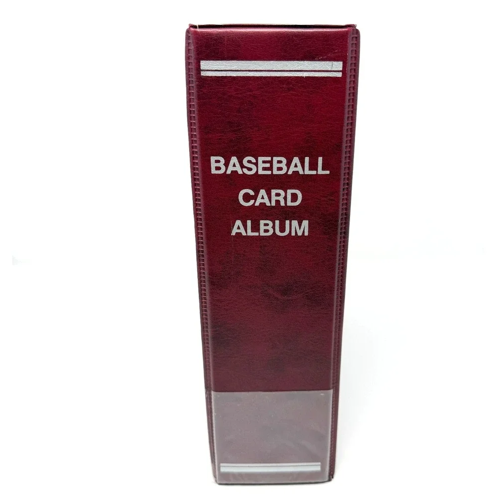 Pioneer BAC-10 Baseball Card Album Binder Vintage 3 Ring Burgundy